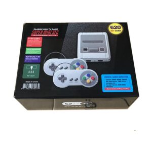 Traditional 620-in-1 Mini Sport Console with TV Output – Suitable with SFC NES – US, EU, UK, AU Plugs – Wired Gamepads and Equipment Included