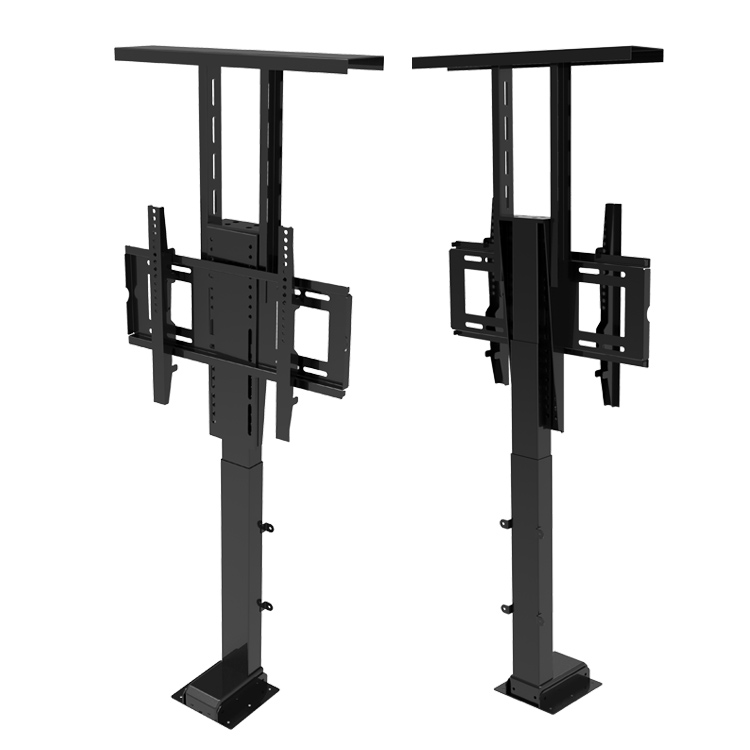 Compact Motorized Electrical TV Elevate Stand with Distant Management