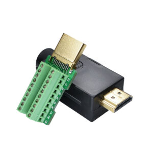 HDMI 2.0 Solder-Free Male Connector for HD TV – Cable Switch Terminal with Screwdriver Connector