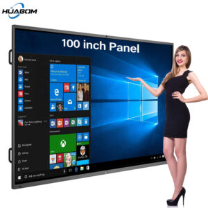 Interactive 4K LCD Good Boards for Colleges – Accessible in Sizes 55″, 65″, 75″, 85″, 86″, 98″, and 110″ with Pen and Finger Contact Functionality